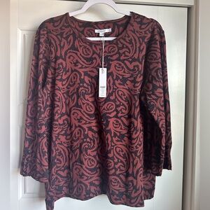 NWT Chicos XL 3/4 SL Tee